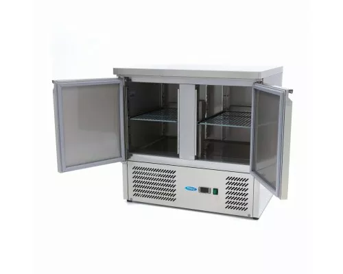 Preču ledusskapis - 90 cm - 2 durvis, Maxima, 09400420, Aukstuma galds (letes tipa ledusskapis) Pirkt Preču ledusskapis - 90 cm - 2 durvis, Maxima, 09400420