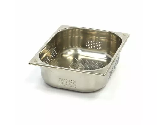 Gastronorm konteiners - 1/2 GN - 10 cm dziļš - nerūsējošais tērauds - perforēts, Maxima, 09367612, GN trauki no metāla Pirkt Gastronorm konteiners - 1/2 GN - 10 cm dziļš - nerūsējošais tērauds - perforēts, Maxima, 09367612