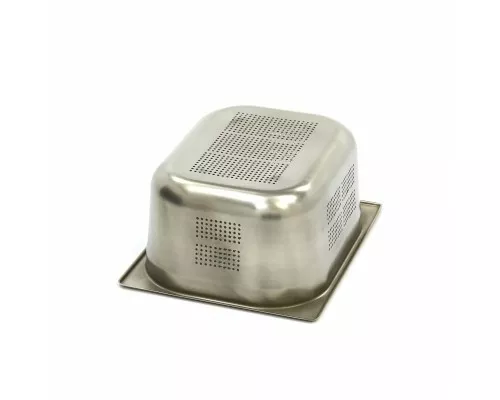Gastronorm konteiners - 1/2 GN - 15 cm dziļš - nerūsējošais tērauds - perforēts, Maxima, 09367613, GN trauki no metāla Pirkt Gastronorm konteiners - 1/2 GN - 15 cm dziļš - nerūsējošais tērauds - perforēts, Maxima, 09367613