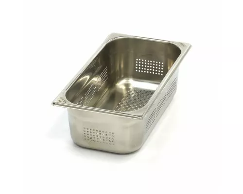 Gastronorm konteiners - 1/3 GN - 10 cm dziļš - nerūsējošais tērauds - perforēts, Maxima, 09367621, GN trauki no metāla Pirkt Gastronorm konteiners - 1/3 GN - 10 cm dziļš - nerūsējošais tērauds - perforēts, Maxima, 09367621