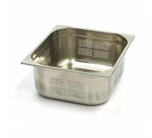 Gastronorm konteiners - 2/3 GN - 15 cm dziļš - nerūsējošais tērauds - perforēts