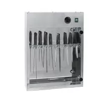 Uv stainless steel knife sterilizer, capacity 20 knives, Metalcarrelli, 7504