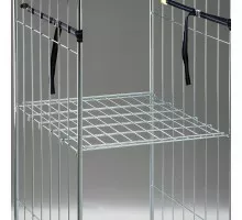 Aisi 304 nerūsējošā tērauda platformas ratiņi ar 2 bremzētiem riteņiem, a stumšanas rokturis, platforma cm 60x80, Metalcarrelli, A18124