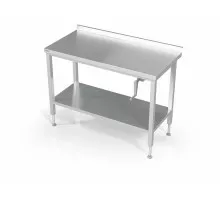 Manual height adjustable table with reinforced shelf, Novameta, DML-QLV-100/60/90
