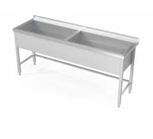 Double pot sink with open frame, Novameta, DV2-PRA-140/70/90
