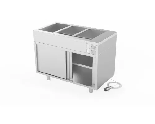Heated cupboard with bain marie, Novameta, Z-WM3-NLU-120/65/90 Heated cupboard with bain marie, Novameta, Z-WM3-NLU-120/65/90