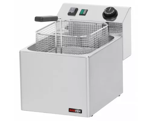 Elektriskā fritēze 0,38 kW/l, 8 l 230 V | REDFOX - FE 07 E Elektriskā fritēze 8 l, REDFOX, FE 07 E