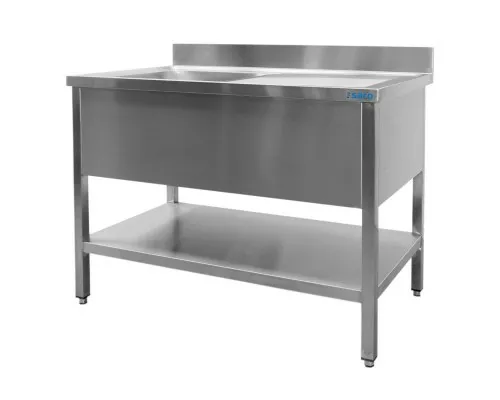 SARO Spültisch 1 Becken, links - B 1600 x T 600 mm SARO izlietne ar 1 baseinu, kreisā puse - 600 mm dziļa, 1600mm