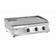 SARO Electrische grillplaat (gegroefd+glad) model FRY TOP GH 760 R