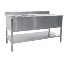 SARO izlietne ar diviem baseiniem, kreisais - 600 mm dziļums, 1800 mm