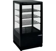 SARO Mini-koelvitrine 70 liter model SC 70 zwart