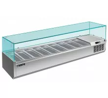 SARO Opzet koelvitrine <br> - 1/3 GN model VRX 2000/380