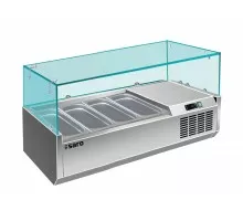 SARO Opzet koelvitrine <br> - 1/3 GN model VRX 1200/380