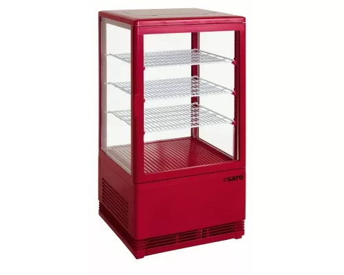 SARO Mini-koelvitrine 70 liter model SC 70 rood SARO Mini-koelvitrine 70 liter model SC 70 rood