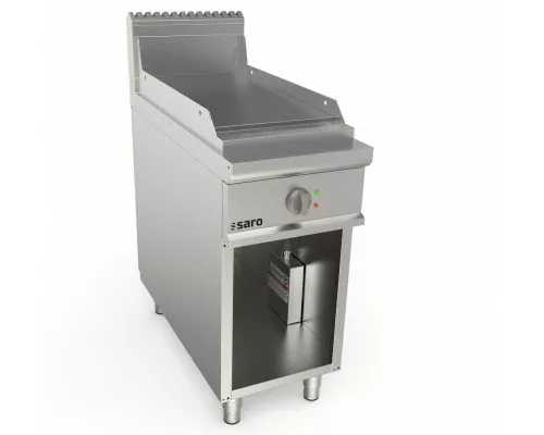 SARO Elektrische bakplaat met open onderstel <br> - model LQ / FTE2BAL SARO Elektrische bakplaat met open onderstel <br> - model LQ / FTE2BAL