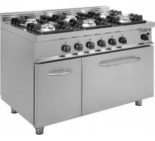 SARO Gasfornuis met gasbakoven model E7/KUPG6LN