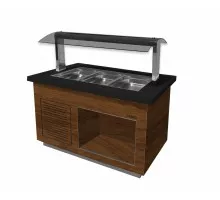 SARO Saladebar model PREMIUM LINE<br> - SB-K 130 okkernoot