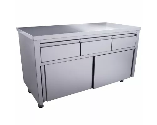 SARO Schuifdeurkast <br> - 3 lades 1400X700mm SARO Schuifdeurkast <br> - 3 lades 1400X700mm