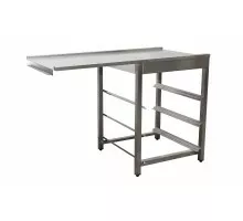 SARO Izlietnes galds trauku mazgājamajam iekārtai kreisajā pusē, 1200mm