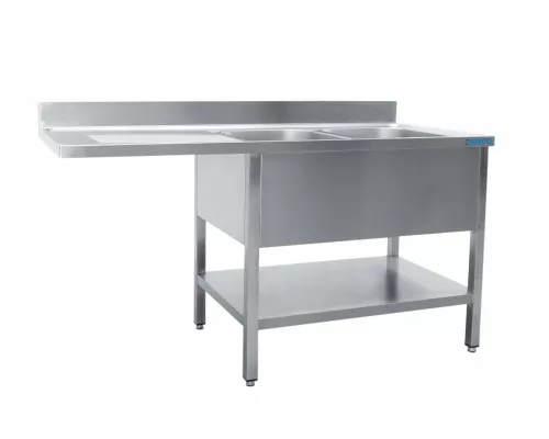 SARO Sink station with 2 basins, right- 600 mm depth, 1600mm SARO Sink station with 2 basins, right- 600 mm depth, 1600mm