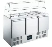 SARO Saladette met glas opbouw model ES 903 G