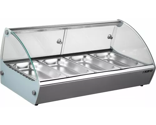 SARO Warmhaltevitrine
Modell MARIE 4 SARO piedziņas galds modelis MARIE 4