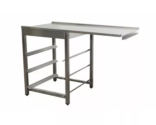 SARO afvoertafel voor vaatwasser rechts, 1 bak, 1200 mm