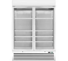 SARO Vrieskast met ventilator koeling 2 glasdeuren model D 920 <br> - wit