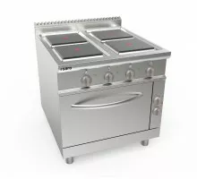 Elektro plīts + cepeškrāsns 4 plāksnes LQ modelis LQ / CQE4LE