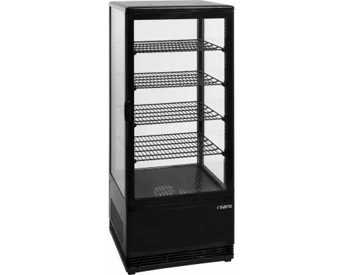 SARO Kühlvitrine 98 Liter,
Modell SC 100 schwarz SARO Refrigerētoņa vitrīna modelis SC 100 melna
