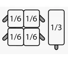SARO Pastamandensets 4x 1/6 + 1x 1/3