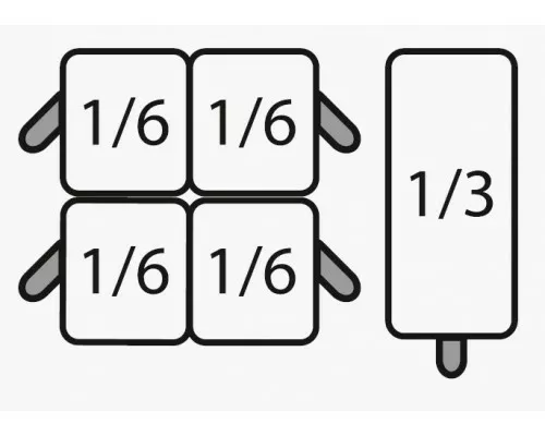 SARO Nudelkorbset 4 x 1/6 + 1 x 1/3 SARO makaronu grozs komplekti 4x 1/6 + 1x 1/3