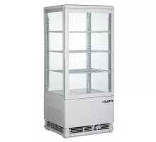 SARO Miniatūra ledusskapis Ventilēta dzesēšana modelis SC 80 baltā krāsā