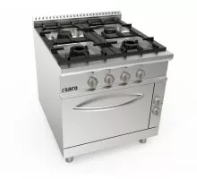 SARO Gas stove + electric oven 4 burners LQ model LQ / CUG4NE