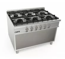 SARO Gas stove open substructure 6 burners LQ model LQ / CUG6BA