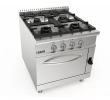 SARO Gas stove + gas oven 4 burners LQ model LQ / CUG4NG