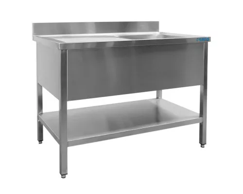 SARO Spültisch 1 Becken, rechts - B 1200 x T 600 mm SARO izlietne ar 1 trauku, labajā pusē - 600 mm dziļa, 1200 mm plats