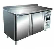 SARO koeltafel met 2 deuren en opstaande rand, model SNACK 2200 TN