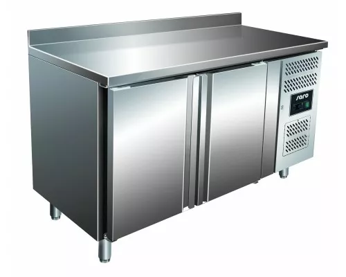 SARO koeltafel met 2 deuren en opstaande rand, model SNACK 2200 TN SARO koeltafel met 2 deuren en opstaande rand, model SNACK 2200 TN