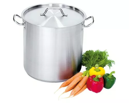satin high stockpot with lid d 36 cm, 36, 6 l Satīna augstā krūzes katls ar vāku d 36 cm, 36, 6 l, Stalgast, 011362