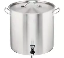 Augsts katls ar krānu (011405 + krāns), tērauds, ø 400 mm, v 50,3 l, Stalgast, 011410