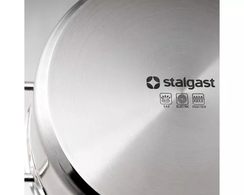 satin medium stockpot with lid d 40 cm, 37, 7 l Satīna vidēja izmēra katls ar vāku d 40 cm, 37, 7 l, Stalgast, 012402