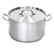 Satin medium stockpot with lid d 50 cm, 62, 8 l, Stalgast, 012502