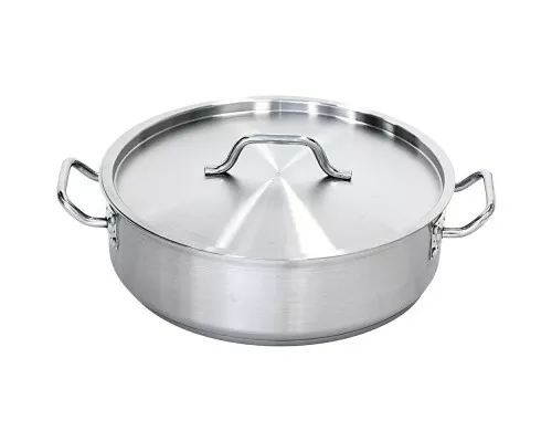 satin casserole pot with lid size 36x11 cm 11, 2 l Satīna kastrolis ar vāku izmērs 36x11 cm 11, 2 l, Stalgast, 016362