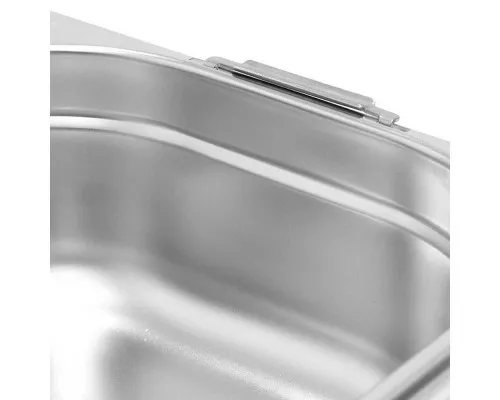 stainless steel GN 1/3 200 with movable handles - new model Nerūsējošais tērauds gn 1/3 200 ar kustīgiem rokturiem - jauns modelis, Stalgast, 133204
