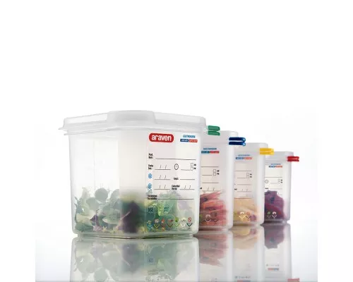 GN 1/9 150 plypropylene with hermetic lid Gn 1/9 150 plypropylene with hermetic lid, Stalgast, 169155