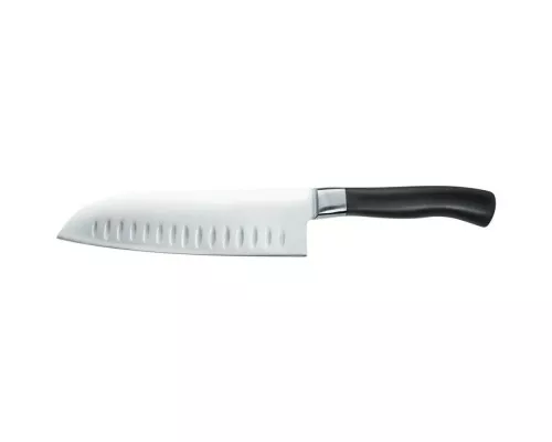 nóż Santoku, kuty, Elite, L 180 mm Santoku nazis l 180 mm kalts tērauds elite, Stalgast, 295180