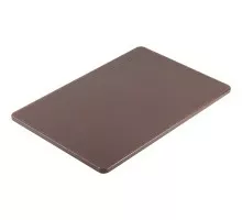 Brown polyethylen cutting board45x30 cm, Stalgast, 341456