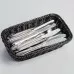 Polipropylene bread basket gn 1/4, black, Stalgast, 361614