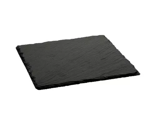 płyta do fingerfood z łupku, 200x200 mm Pirkstu pārtikas šīfera paplāte 200x200 mm, Stalgast, 399101